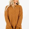 Sweaters * | Flash Sale Bella Ella Boutique Crushing On You Mustard Sweater