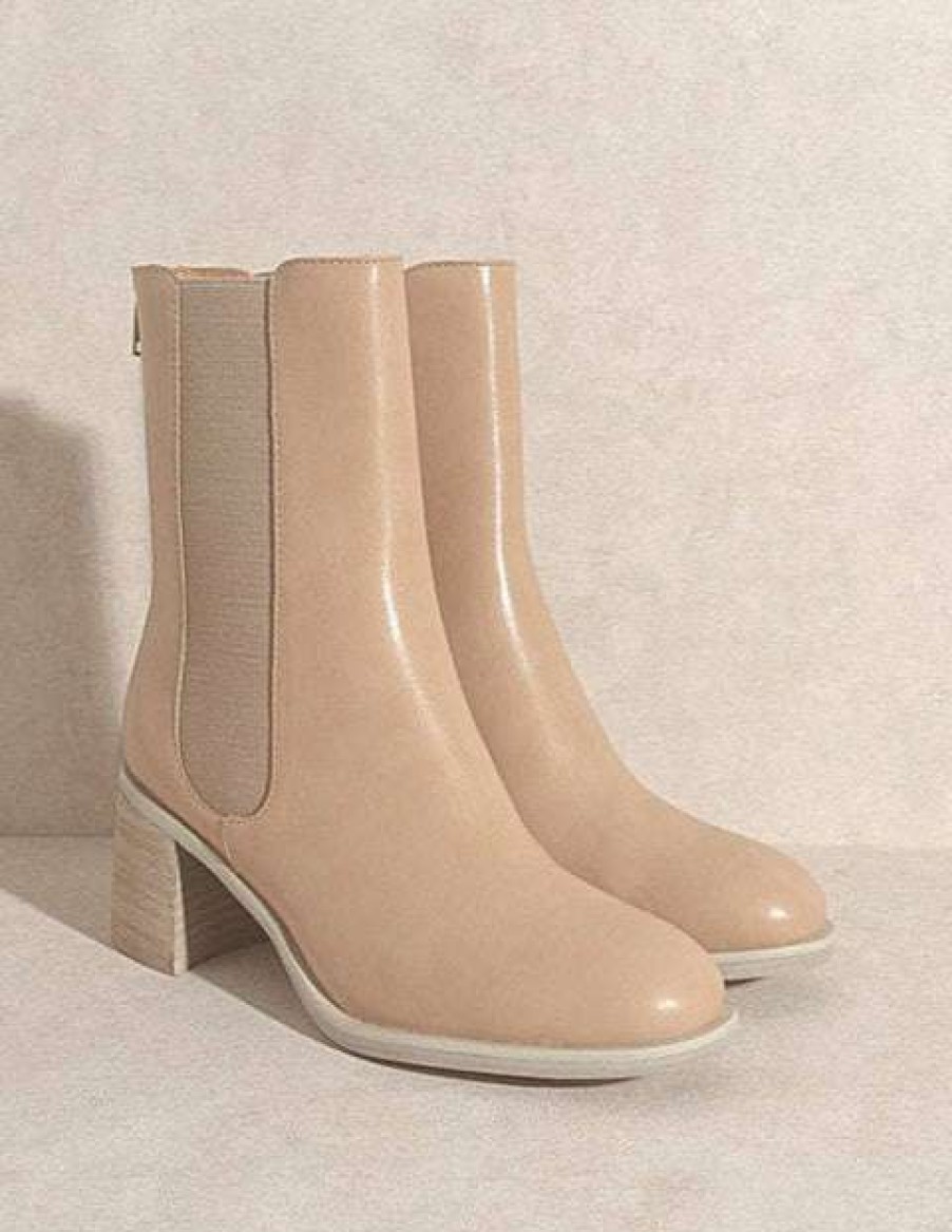 Shoes * | Outlet Let'S See Style In The Big Leagues Ankle Boots Nude