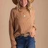 Sweaters * | Best Pirce Wholesale Fashion Trends Cute And Cozy Turtleneck Sweater Brown