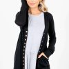 Cardigans * | Best Deal Zenana Snap Button Basic Cardigan