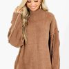 Sweaters * | Hot Sale Zenana The Night Is Young Soft Knit Sweater