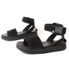 Shoes * | Buy Mia Buckle Trouble Platform Sandal Black