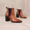 Shoes * | Flash Sale Steve Madden Perfectly Trimmed Ankle Boot Cognac