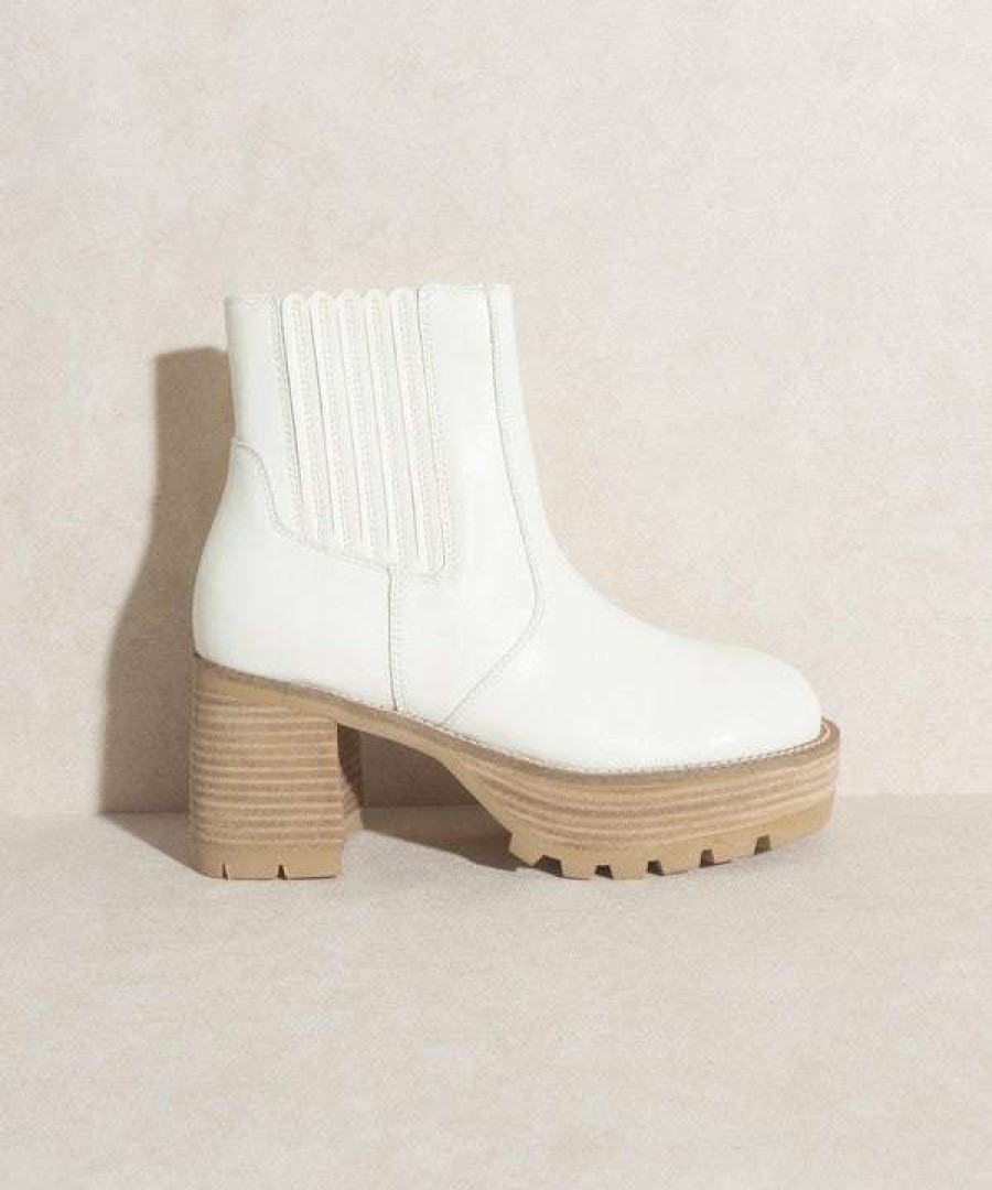 Shoes * | Hot Sale Kke Originals Walking With Confidence Heeled Boots White