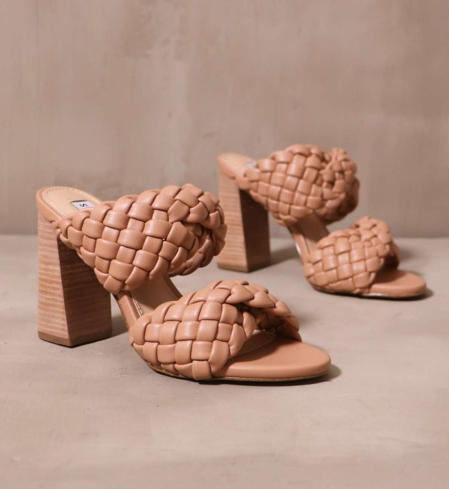 Shoes * | Cheapest Steve Madden Braid In Manhat Heel Tan