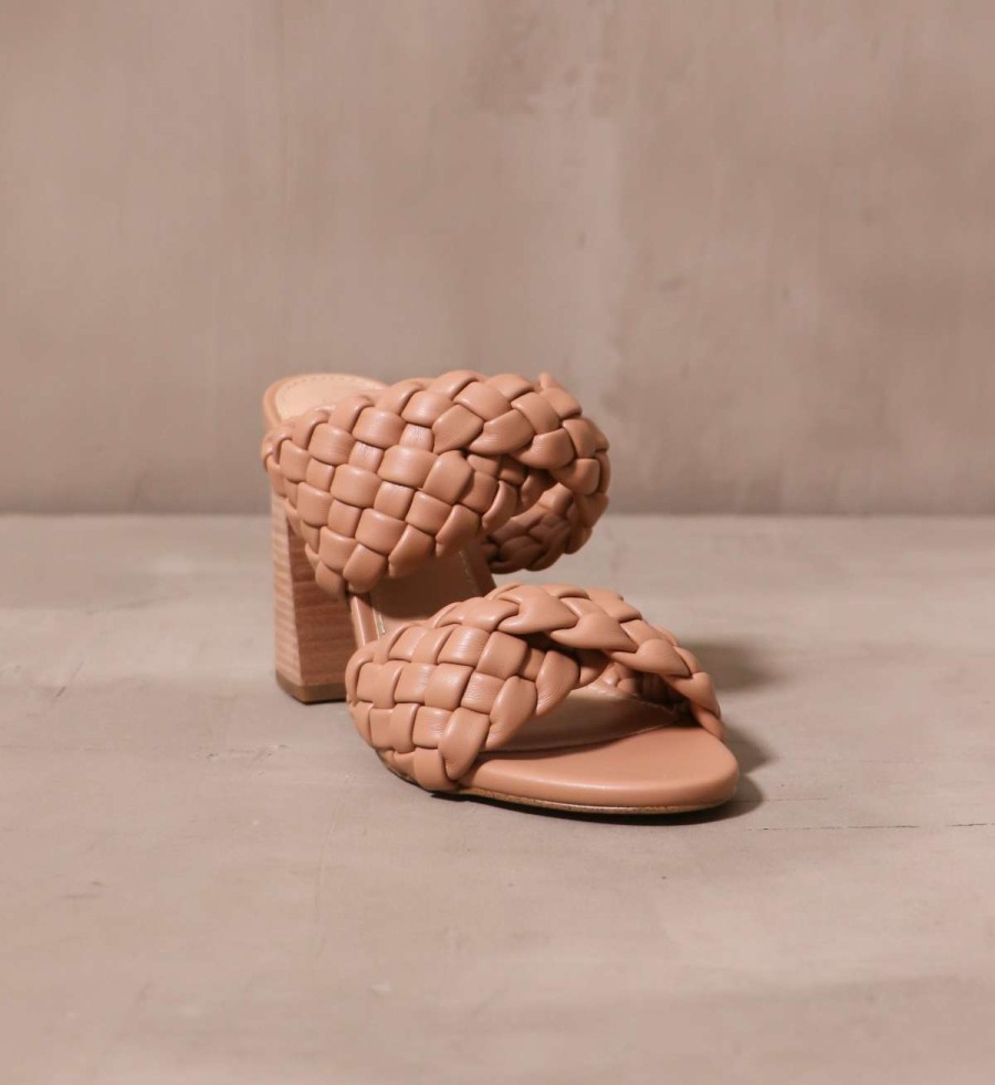 Shoes * | Cheapest Steve Madden Braid In Manhat Heel Tan