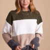 Sweaters * | Best Pirce Bibi Strike A Deal Knit Pullover Sweater Green Olive