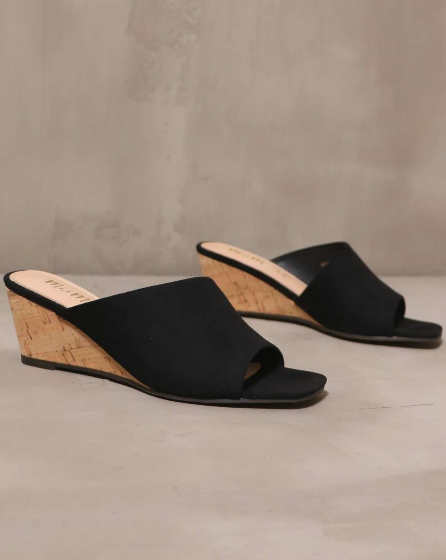 Shoes * | Budget Mi.Im The Wedge Of Darkness Heel Black