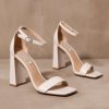 Shoes * | Best Pirce Steve Madden There Chic Goes Heel Bone