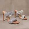 Shoes * | Discount Steve Madden Fluent In Diamonds Heel Rhinestone