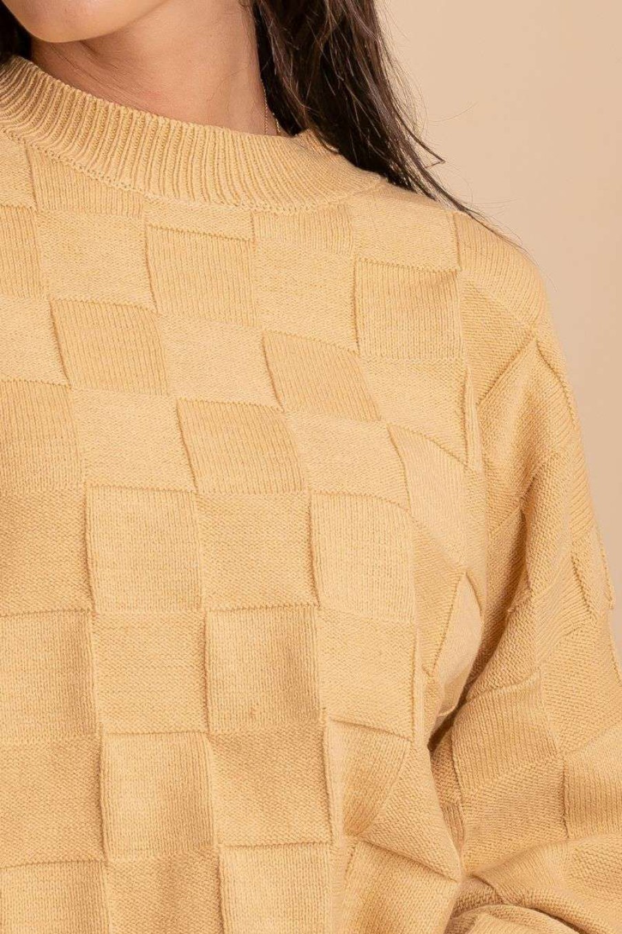 Sweaters * | Deals Emory Park Be Irreplaceable Textured Knit Sweater