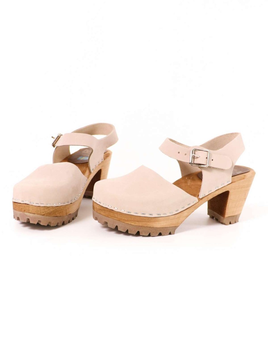 Shoes * | New Mia Abba Clog Stone Pink Leather