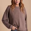 Sweaters * | Best Pirce Blue B Hot Cocoa Long Sleeve Sweater Dark Brown