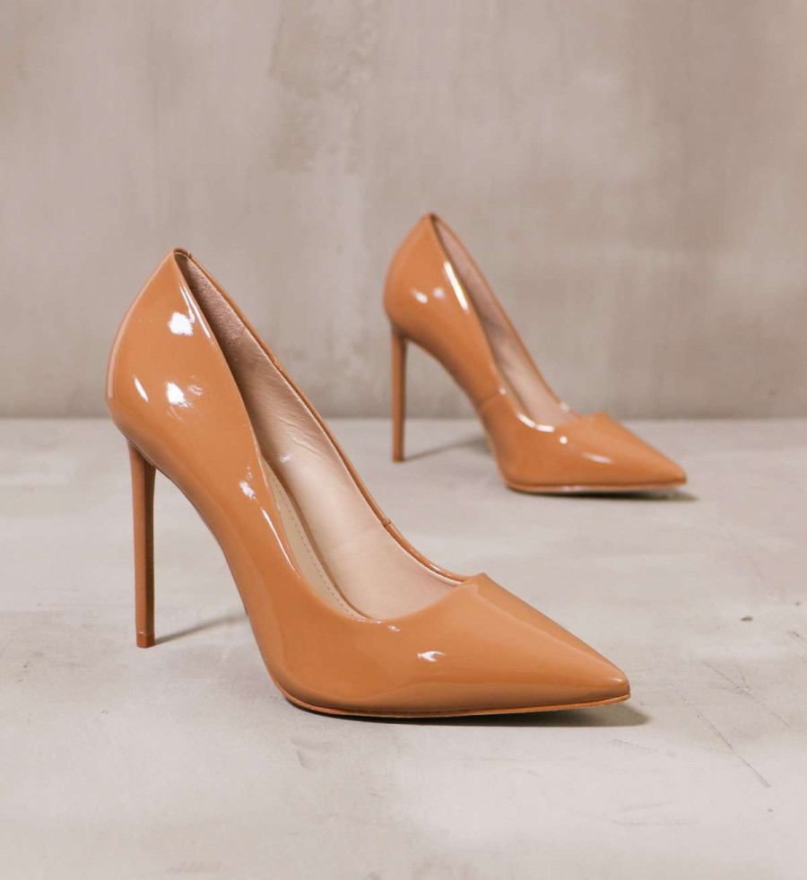 Shoes * | New Steve Madden Double Pump Latte Heel Camel