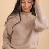 Sweaters * | Hot Sale Zenana Wonder About You Knit Sweater