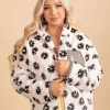 Jackets * | Hot Sale Wholesale Fashion Trends In The Daisies Faux Fur Jacket Off White