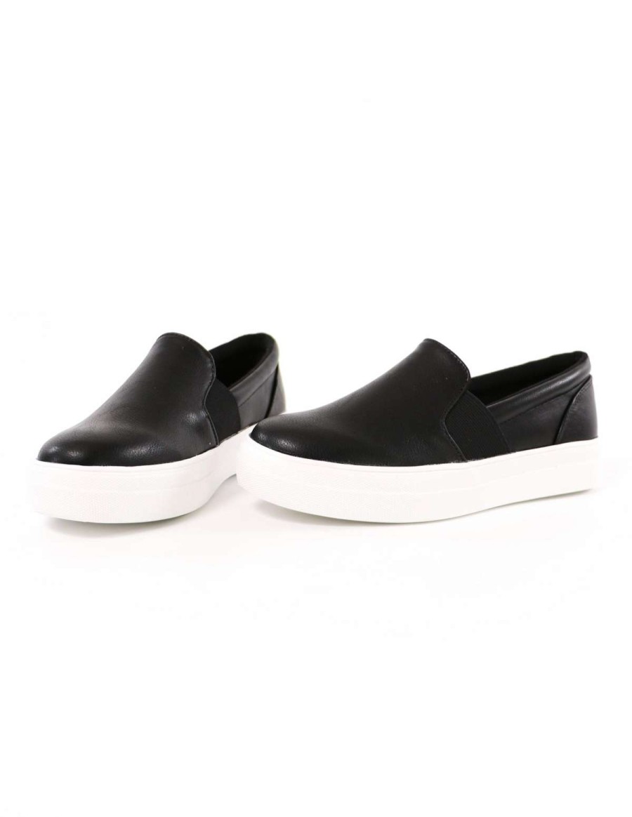 Shoes * | Best Deal Soda Kickin' It Sole-O Sneaker Black