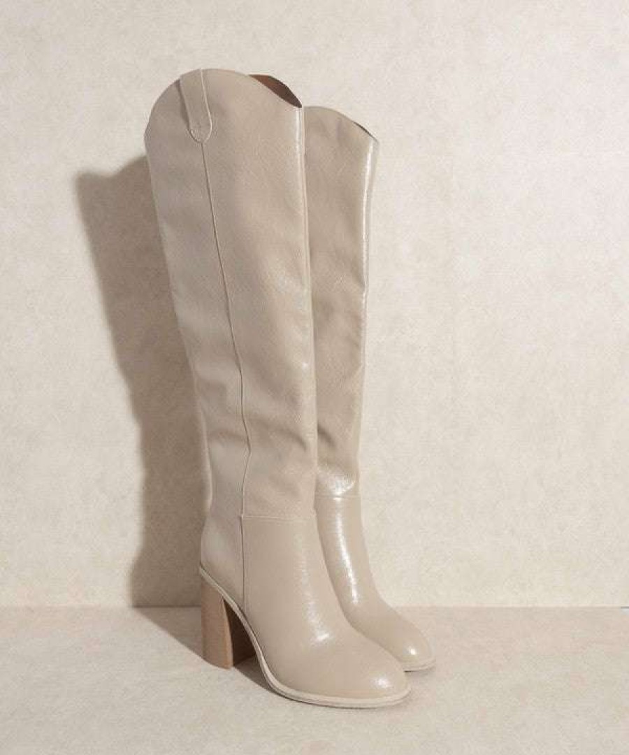 Shoes * | Budget Kke Originals Let'S Country Dance High Heeled Boots