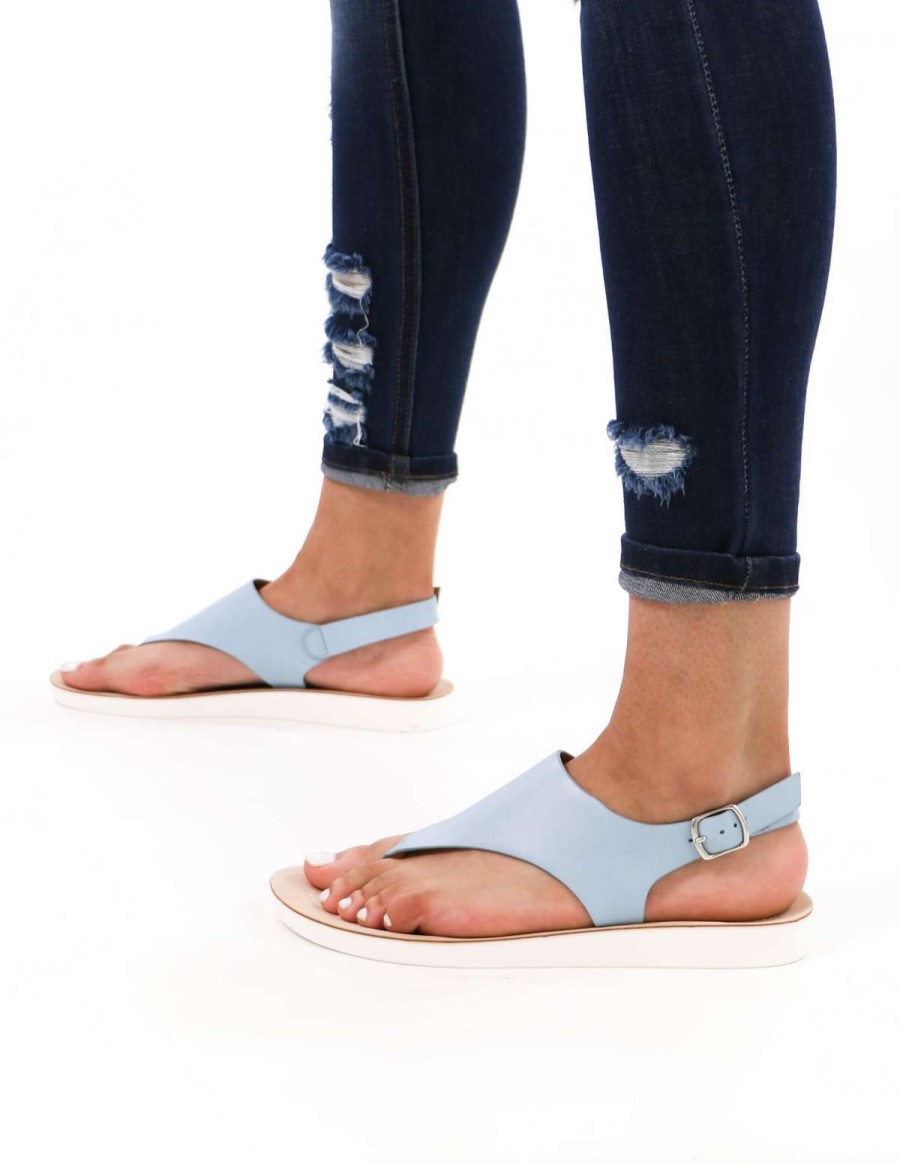 Shoes * | Brand New Forever Walk With Me Sandal Blue