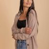 Cardigans * | Deals Zenana Being Simple Button Up Cardigan Light Brown