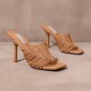 Shoes * | Best Sale Steve Madden Cage Before Beauty Heel Tan