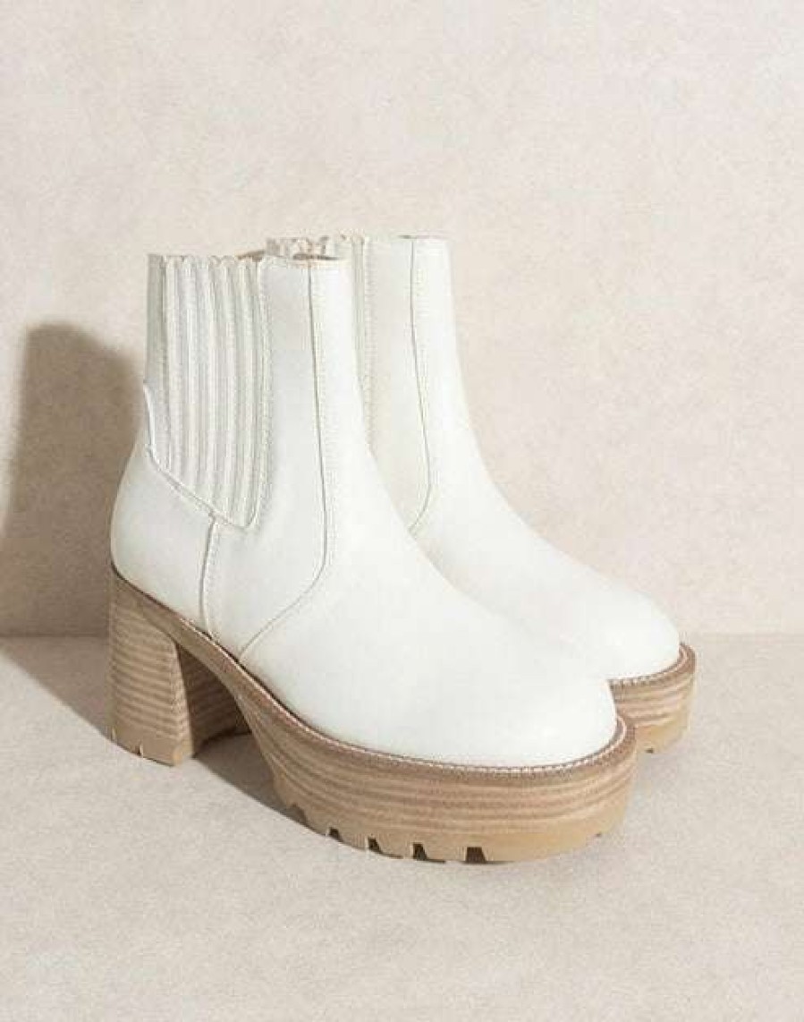 Shoes * | Discount Let'S See Style Never Lose Hope Platform Ankle Boots