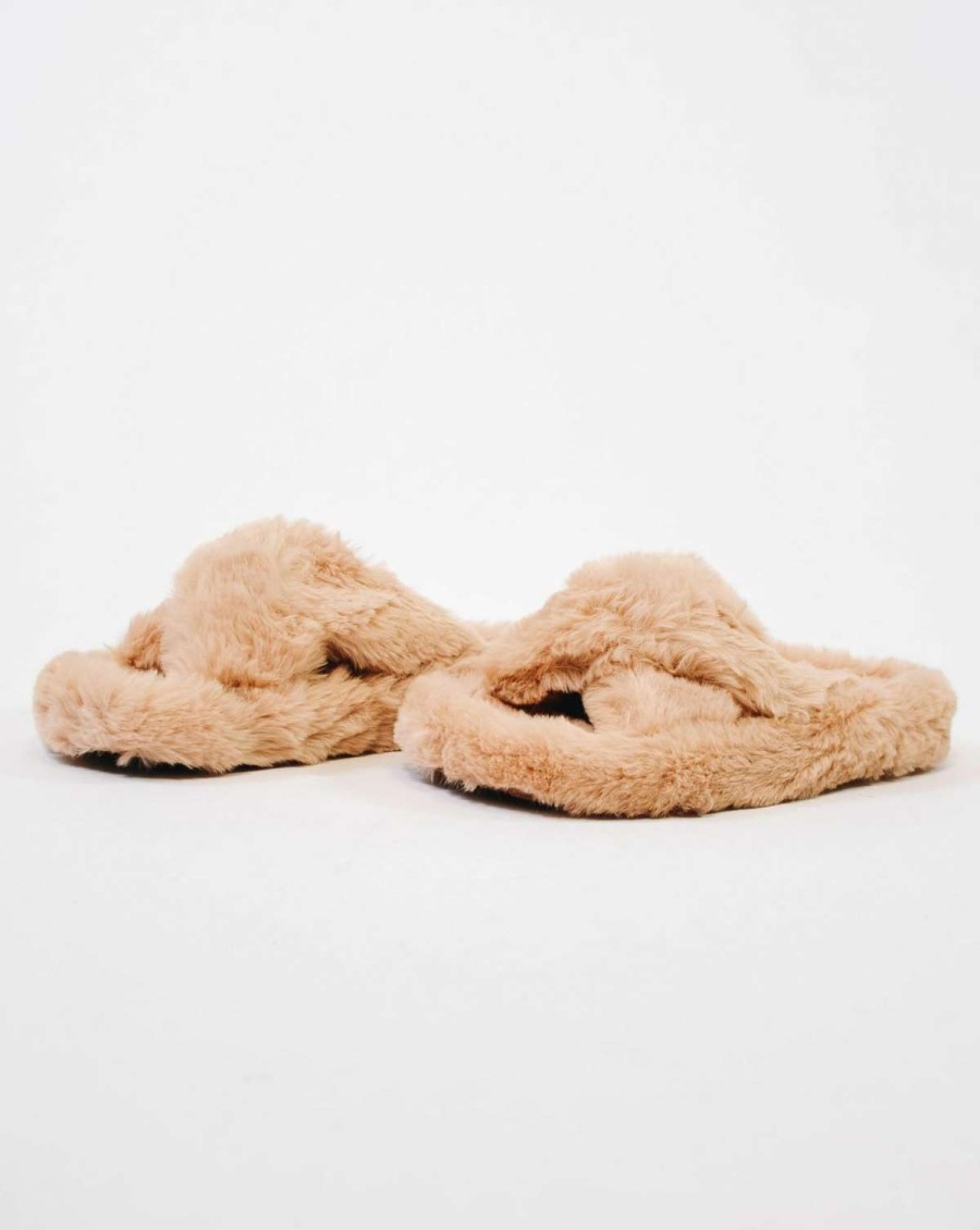 Shoes * | Buy Soda Comfy Fur Days Slipper