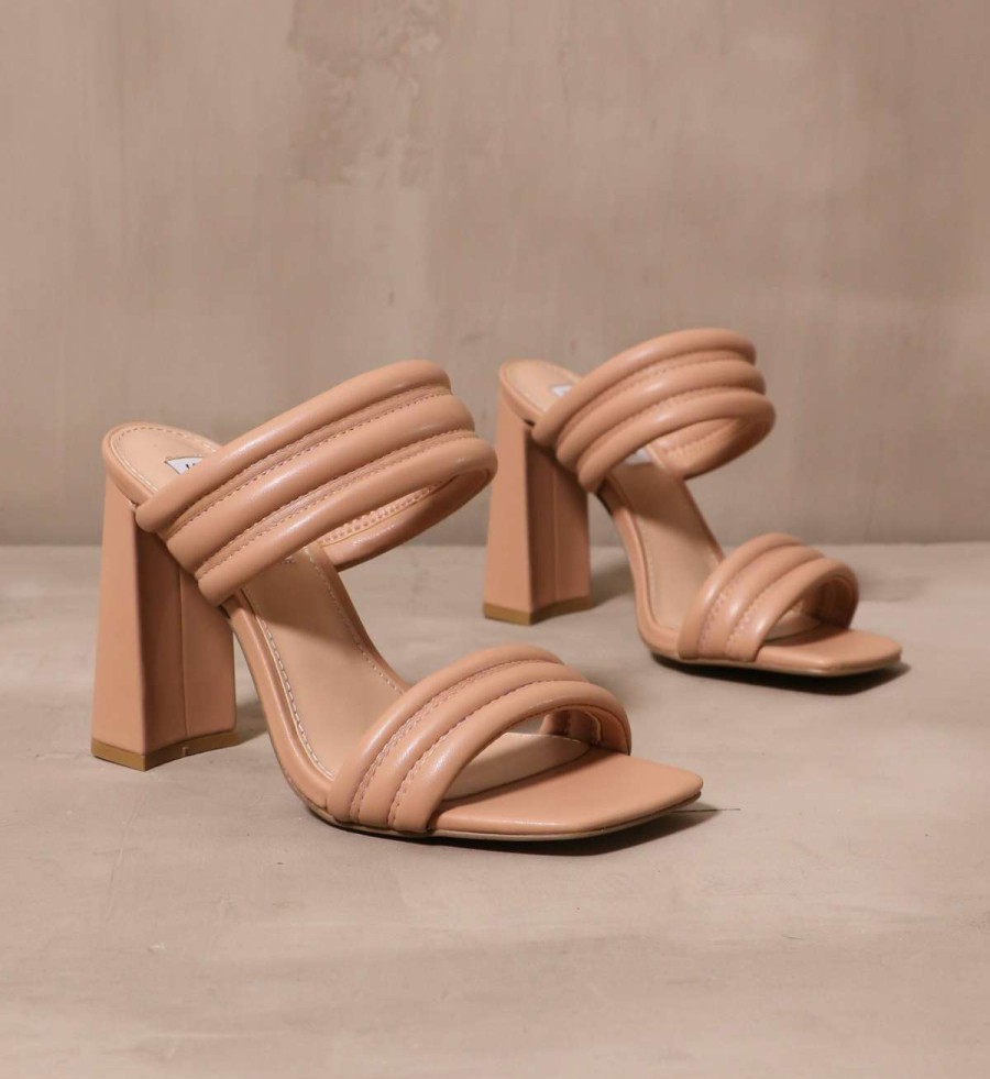 Shoes * | Brand New Steve Madden Quilty Pleasure Heel Nude