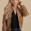 Jackets * | Best Reviews Of Denim Boulevard Time Of Our Lives Corduroy Zip Up Jacket Brown