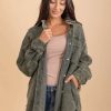 Jackets * | Cheapest La Miel Be Free Corduroy Button Up Jacket