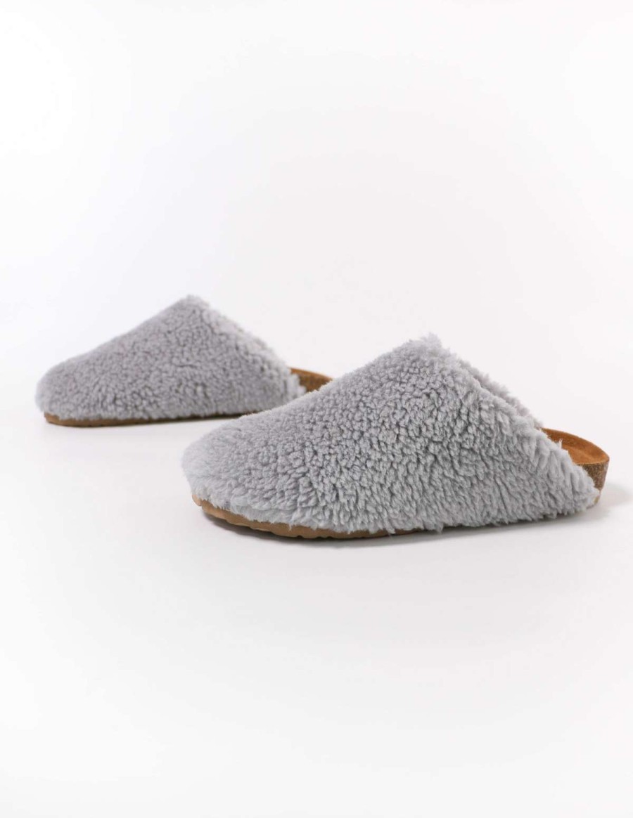 Shoes * | Outlet Soda I'M Teddy To Go Clog Grey