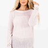 Sweaters * | Wholesale Bella Ella Boutique Make A Change Pink Sweater