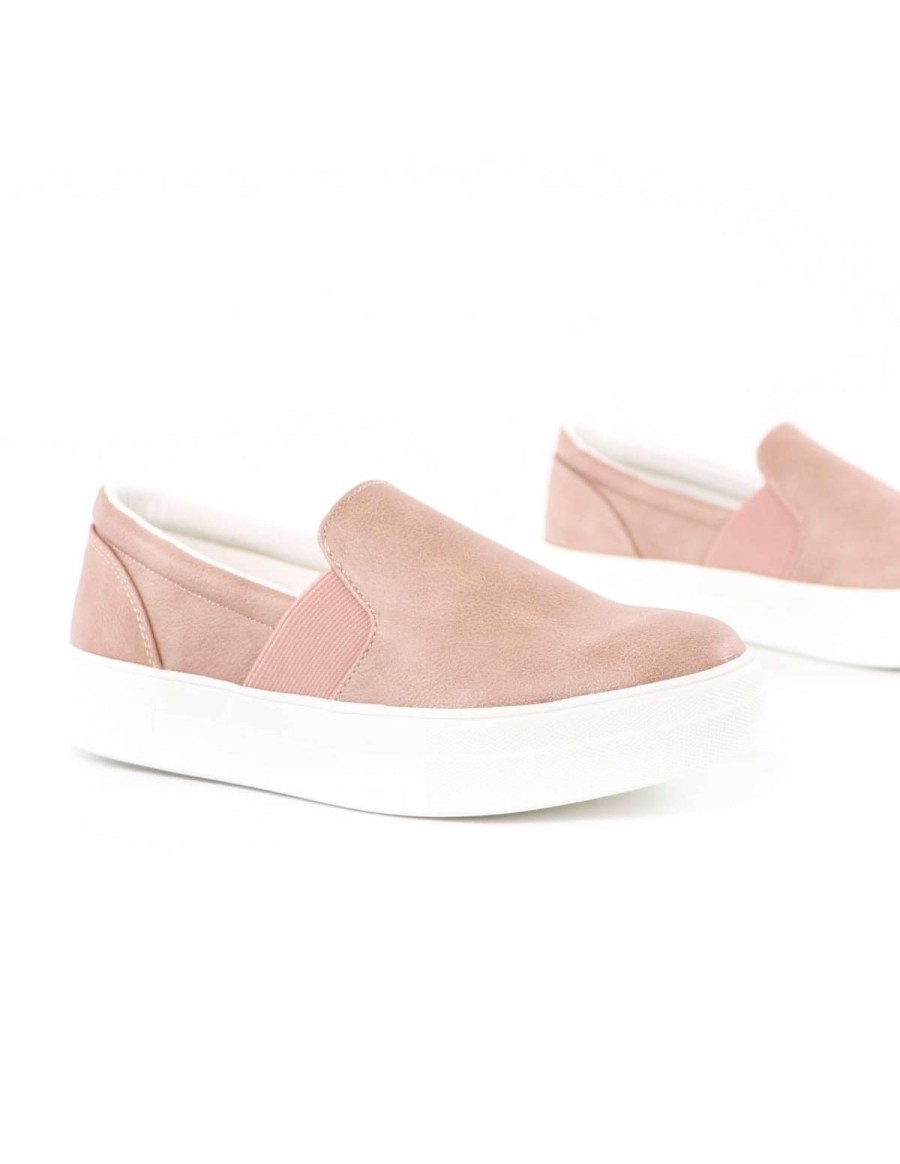 Shoes * | Outlet Soda Kickin' It Sole-O Sneaker Mauve