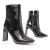 Shoes * | Top 10 Qupid And Your Point Is Ankle Bootie Black Patent