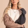 Sweaters * | Budget Eesome City Limits Color Block Sweater