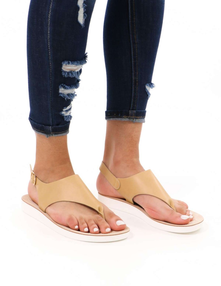 Shoes * | Best Sale Forever Walk With Me Sandal Natural