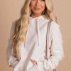 Sweaters * | Best Deal Reflex Just To See You Ribbed Hoodie