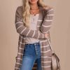 Jackets * | Hot Sale Active Basics Falling Into Place Striped Cardigan