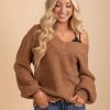 Sweaters * | Buy Zenana Worth Watching Knit Sweater