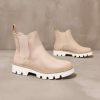 Shoes * | Outlet Chinese Laundry The Feeling Is Neutral Ankle Boot Cream