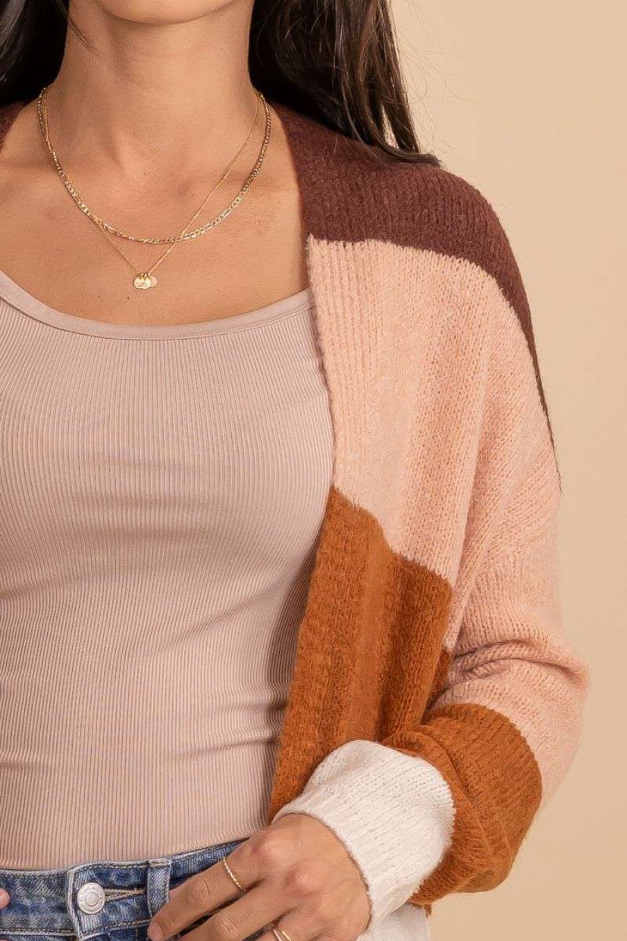 Cardigans * | Best Pirce Wholesale Fashion Trends Autumn Wishes Striped Cardigan