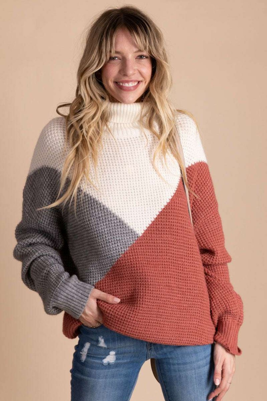 Sweaters * | Top 10 Eesome Berries And Cream Turtleneck Sweater