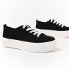 Shoes * | Deals Soda Lace Take It Slow Platform Sneaker Black