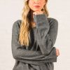 Sweaters * | New Bella Ella Boutique Believe In Yourself Gray Sweater