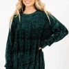 Sweaters * | Outlet Bella Ella Boutique Warm Embrace Green Sweater