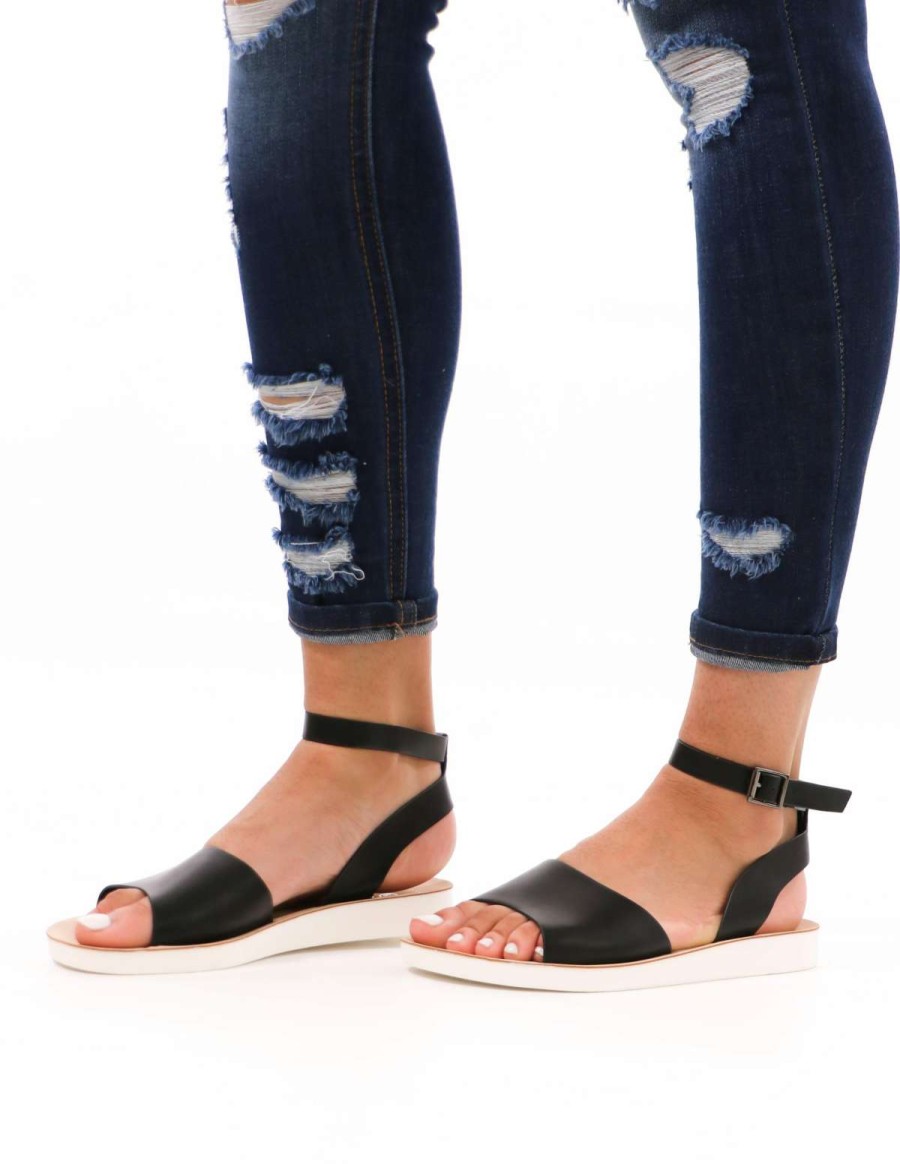 Shoes * | Best Pirce Forever Long Time No Sea Sandal Black