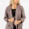 Jackets * | Buy Bella Ella Boutique Sucker For You Mocha Brown Jacket