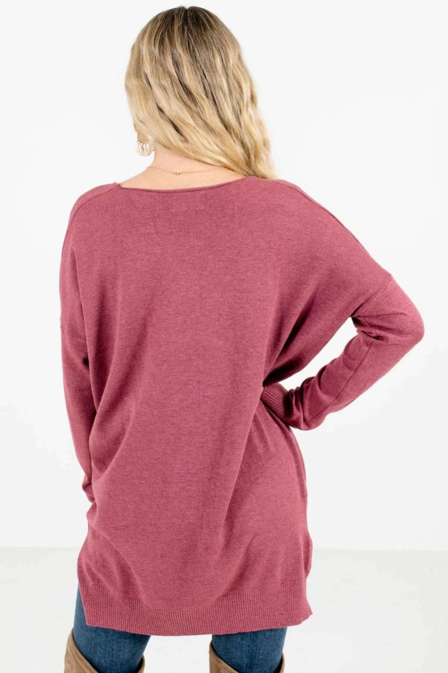 Sweaters * | New Bella Ella Boutique Choose Kindness Wisteria Purple Sweater