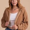 Jackets * | Flash Sale Hyfve Believe In Me Cropped Corduroy Jacket