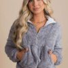 Sweaters * | Cheapest Kay Fashion Cozy Morning Fleece Pullover